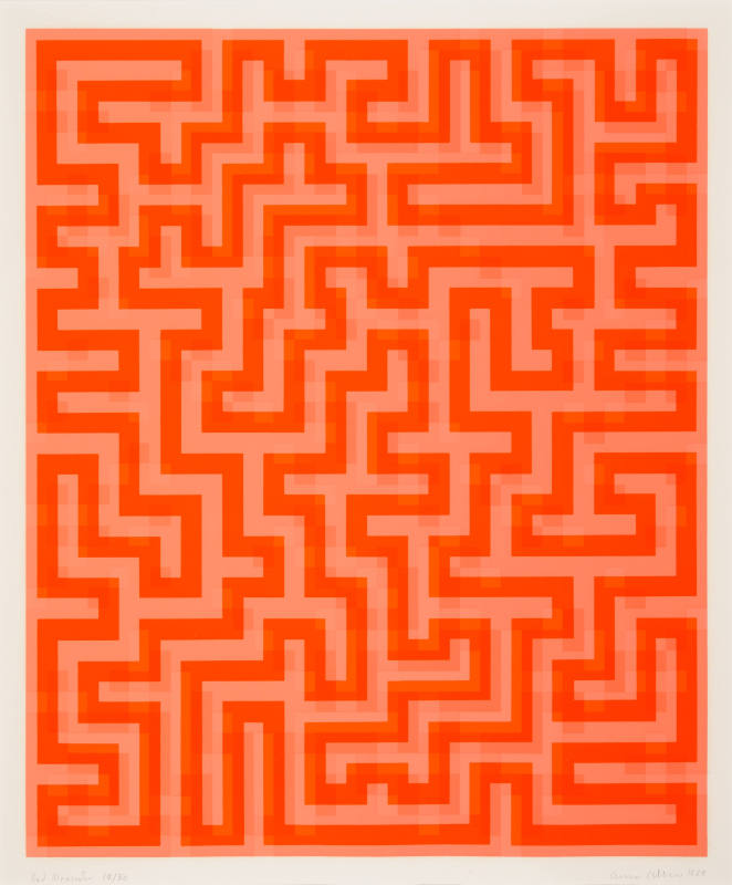 Anni Albers, Red Meander, 1969