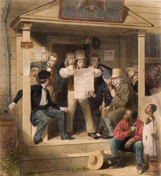 Alfred Jones after Richard Caton Woodville, Mexican News, 1851