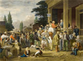John Sartain, after George Bingham, The County Election, 1854