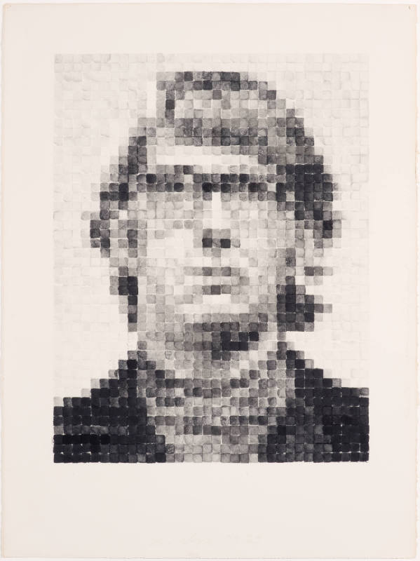 Chuck Close, Keith/Square Fingerprint, 1979