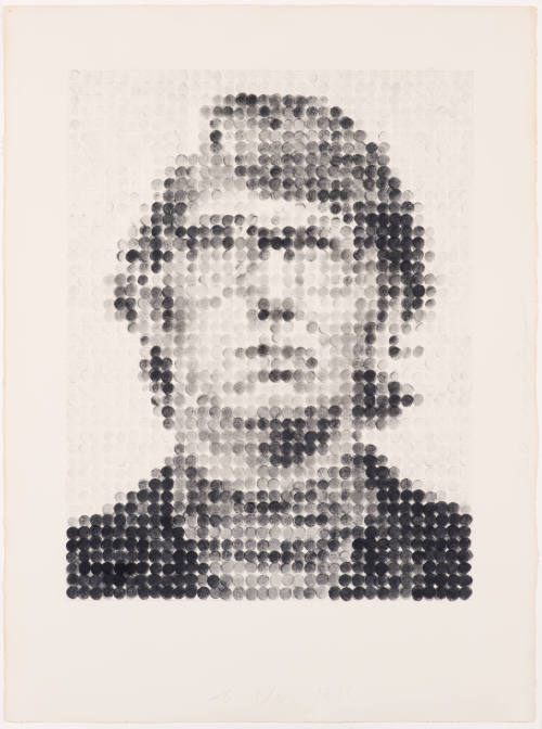 Chuck Close, Keith/Round Fingerprint, 1979