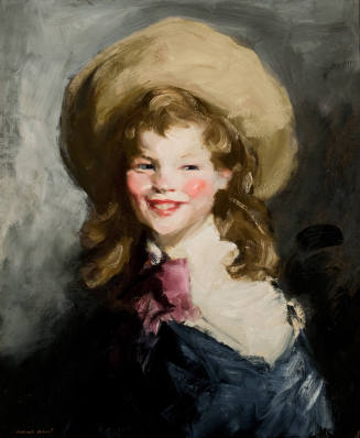 Robert Henri, Girl with Big Hat, 1910