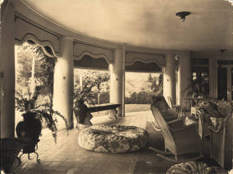 Lake Porch interior, circa 1917