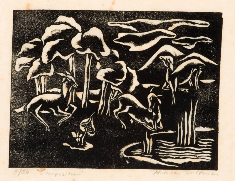 Hobson Pittman, Composition, circa 1930