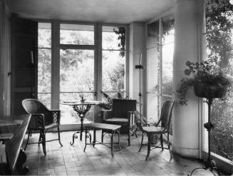 East porch, adjacent to R. J. Reynolds' study, circa 1917