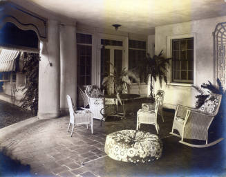 Lake Porch interior with furnishings