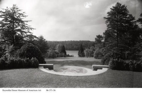 Vista toward Lake Katharine from bungalow, circa 1920