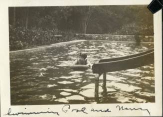 Nancy in swimming pool, circa 1922