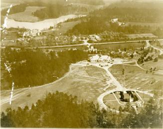 Aerial View of Reynolda Estate taken from Southwest, circa 1927.