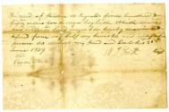 Bill of sale for enslaved man Jack, June 25, 1849