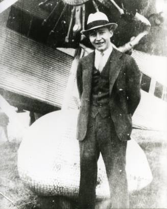 Z. Smith Reynolds with his Ford Trimotor Plane