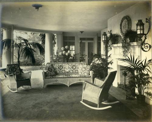 Lake Porch interior with furnishings