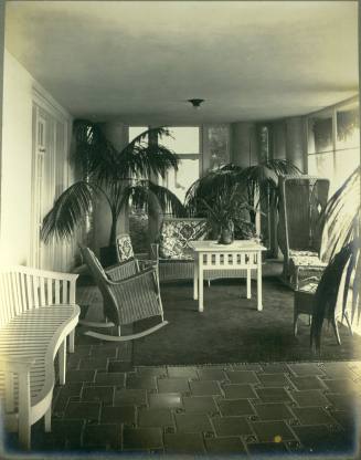 Sun Porch interior, facing East