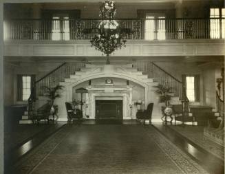 Reception Hall, facing North, Circa 1920