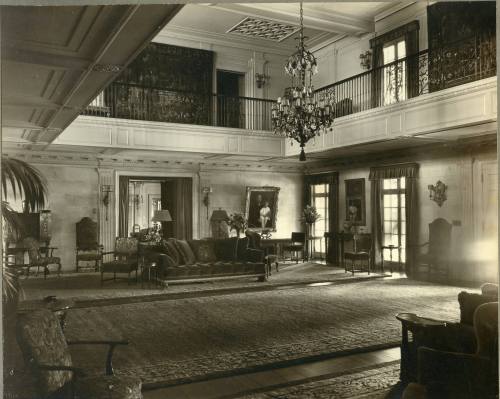 Reception Hall, facing Southeast, Circa 1920