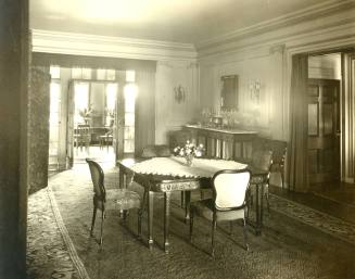 Dining Room with table, Circa 1920