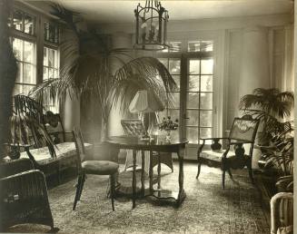 Library Porch interior, Circa 1920