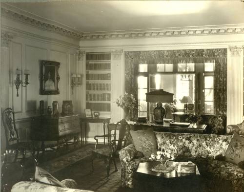 Library interior, facing North, Circa 1920