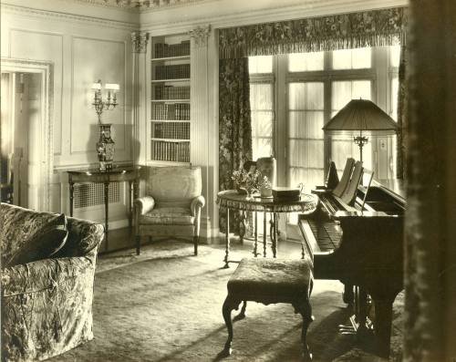 Library interior, facing southeast