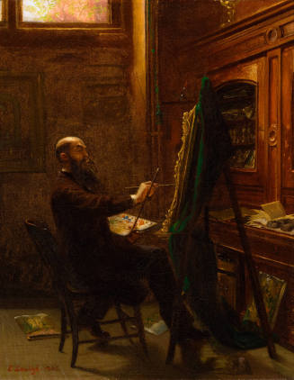 Emanuel Leutze, Worthington Whittredge in his Tenth Street Studio, 1865