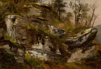 Asher B. Durand, Rocky Cliff, ca.1860.